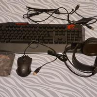 KIT MSI DS502 CUFFIE MOUSE TASTIERA NUOVI