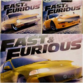 Set 3 auto Fast and Furious Hot Wheels