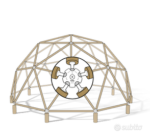 Cupola geodetica – struttura pronta al montaggio