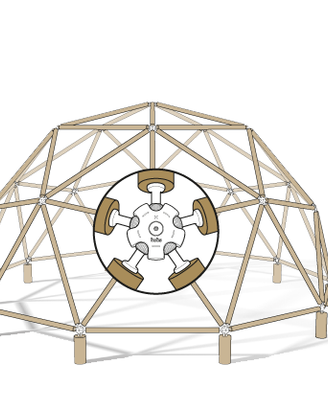 Cupola geodetica – struttura pronta al montaggio