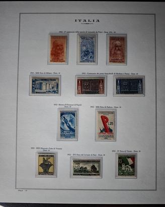 Francobolli Italia 1952