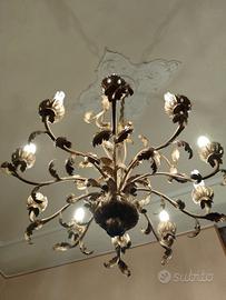 Lampadario  artigianale stile fiorentino