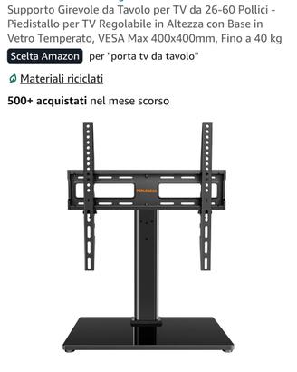 porta televisore girevole con base