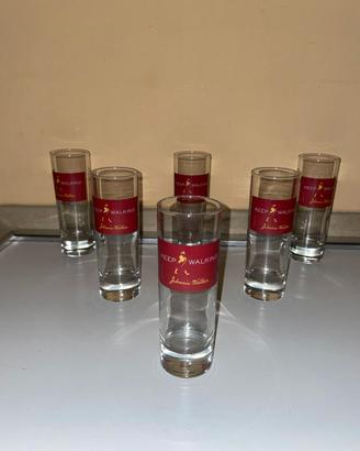 SET 6 BICCHIERI WHISKY JOHNNIE WALKER KEEP WALKING