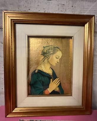 Quadro antico/decorativo Madonna di profilo