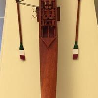 Modellino barca canottaggio da collezione
