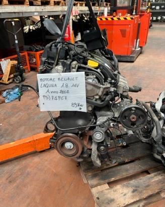 Motore Renault Laguna 1.8 16V Anno 2002 Codice Mot