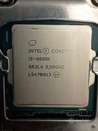 Processore Cpu  Intel I5-6600K  3.5GHz  LGA1151