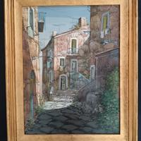 Ernesto Rispoli  1948 dipinto olio su tela