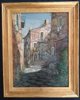 Ernesto Rispoli  1948 dipinto olio su tela