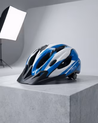 Casco bici, monopattino Griffon Sport blu/bianco