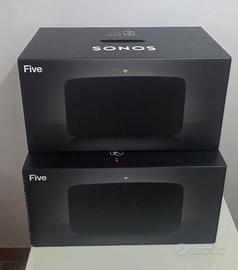 SONOS FIVE FINITURA BLACK COPPIA 