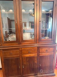 Credenza /vetrina in legno massello