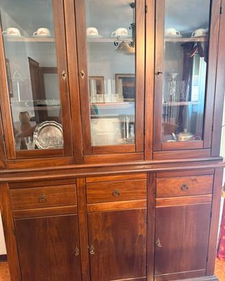 Credenza /vetrina in legno massello