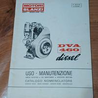 Libretto uso manutenz motore Slanzi DVA 460 diesel