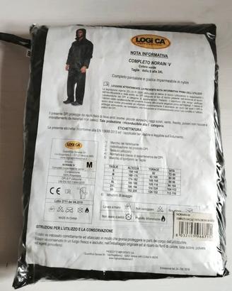 Completo pantalone giacca impermeabile. Logi Ca