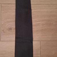 Cravatta originale Brioni nera a pois