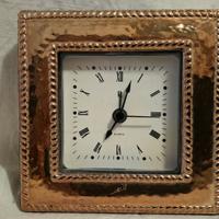 orologio a tavolo argentato 925 vintage