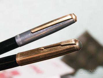 Penne stilografiche USA Parker 21 e 51 vintage