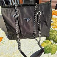 Borsa Prada originale marrone scuro