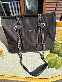 Borsa Prada originale marrone scuro