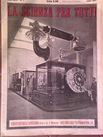 Riviste antiche anni 20 LA SCIENZA PER TUTTI