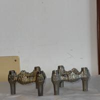 Coppia portacandele modulari anni ’70 vintage quis