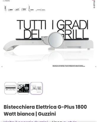 Bistecchiera Elettrica G-Plus 1800 Watt bianca