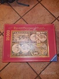 Puzzle Ravensburger Mappa del Mondo 18000 pz