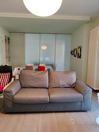 coppia di divani 3 e 2 posti in similpelle