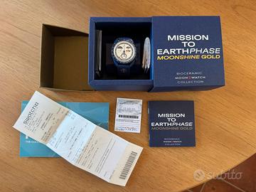 Moonswatch Mission to Earthphase Moonshine Gold