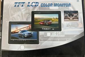 Monitor TFT LCD 7" NUOVO per retrocamera – 2 RCA, 