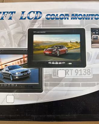 Monitor TFT LCD 7" NUOVO per retrocamera – 2 RCA, 