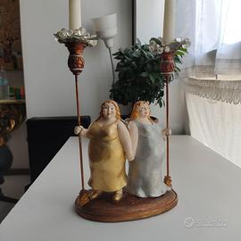 Statua Candelabro Angeli Ciccione