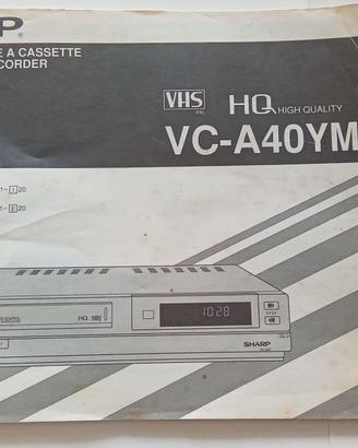 SHARP VC-A401YM VCR manuale + telecomando