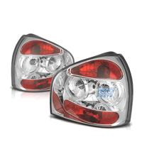 FANALI AUDI A3 8L 96-00 FONDO CROMATO ROSSO