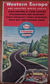 Carta stradale del 1958