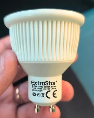 Faretto led 5.5w GU10 6500k luce fredda