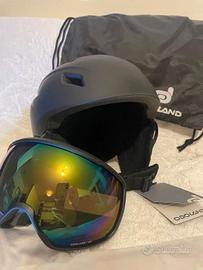 Odoland kit casco da sci con occhiali da sci