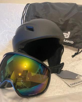Odoland kit casco da sci con occhiali da sci