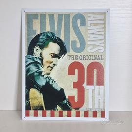 Elvis Presley insegna targa in metallo originale