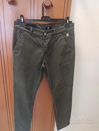 PANTALONE SLIM TAGLIA 46 UOMO CAMOUFLAGE