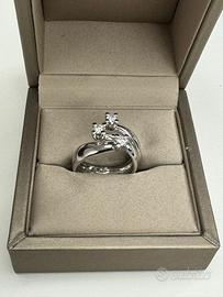 Anello Trilogy Collezione Eternity Recarlo Oro Bia