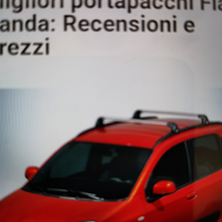Barre tetto portapacchi fiat panda