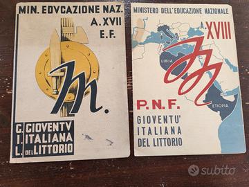Pagelle scolastiche vintage 