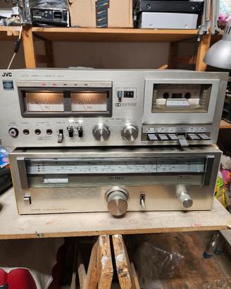registratore a cassette e sintonizzatore 