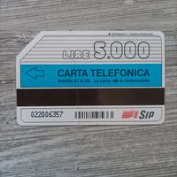 Scheda Telefonica Rara SIP 1995 - Lire 5.000