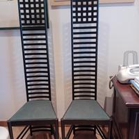 COPPIA SEDIE IN LEGNO ANNI 70 chair modernariato