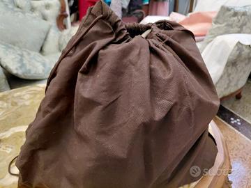 BORSA TRACOLLA CON MANICI IN PELLE