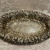 Centrotavola Ovale Inglese Silverplate